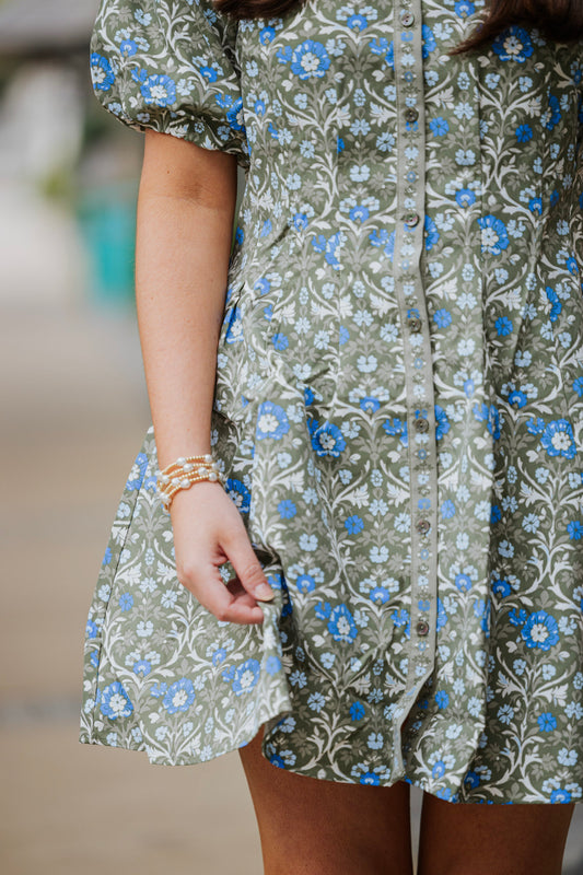 ASHDOWN ABBEY OLIVE RORY DRESS