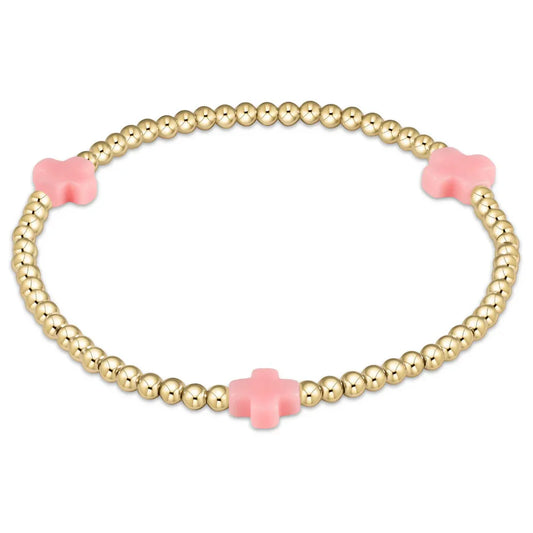 EGIRL SIGNATURE 3MM CROSS BRACELET