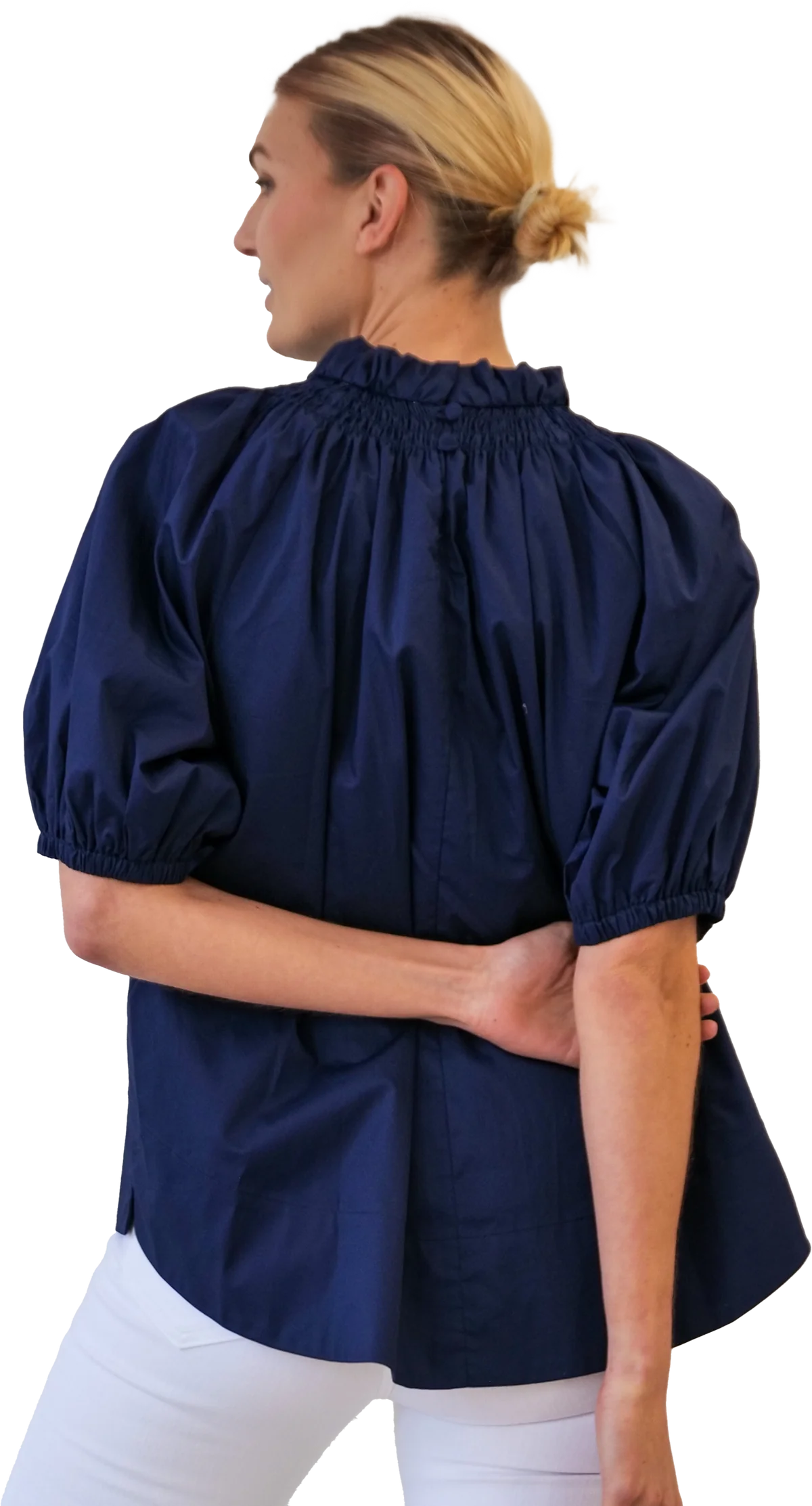 RUFFLED STAMPED COLLAR