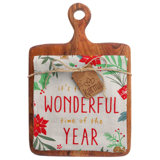 HOLIDAY CUTTING BOARD GIFT