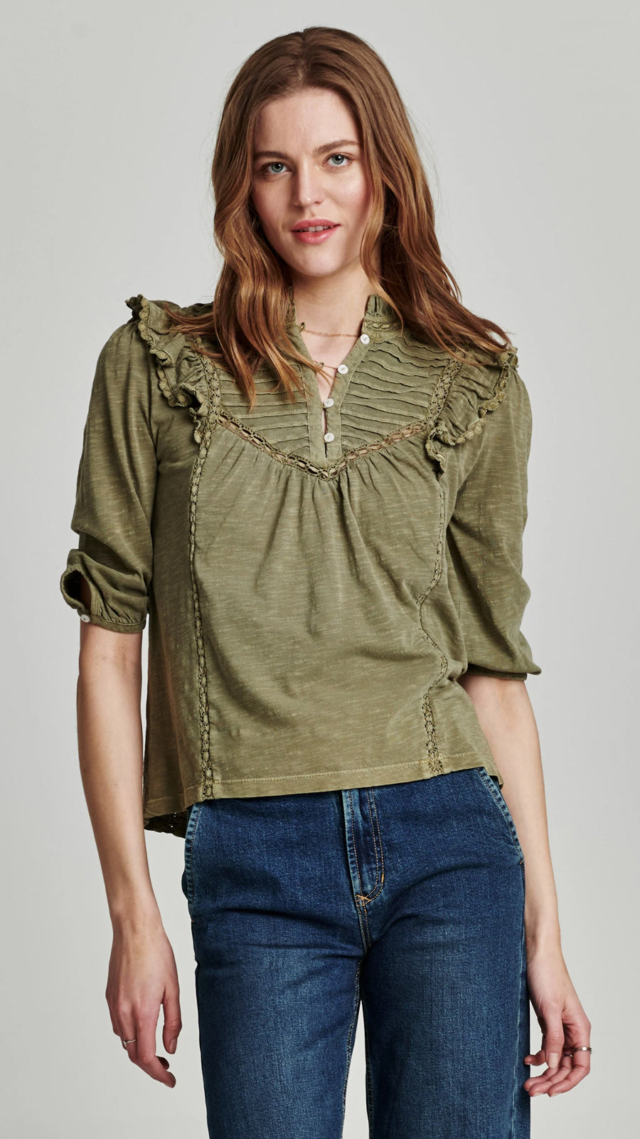KENDALL PLEATED TOP