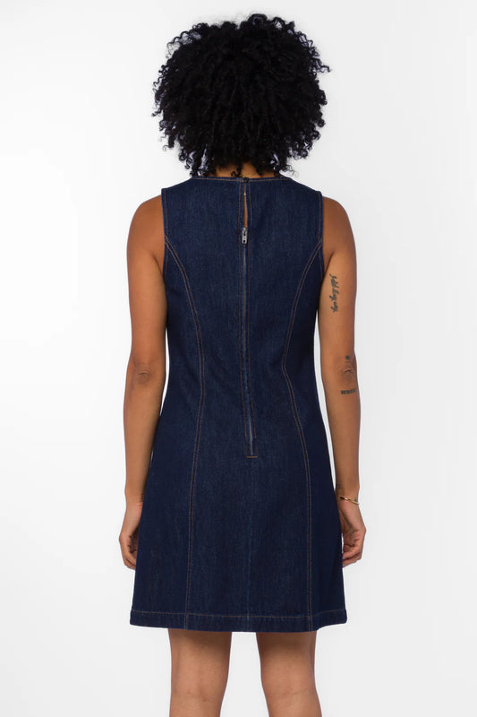MATLIDA RAW BLUE DRESS