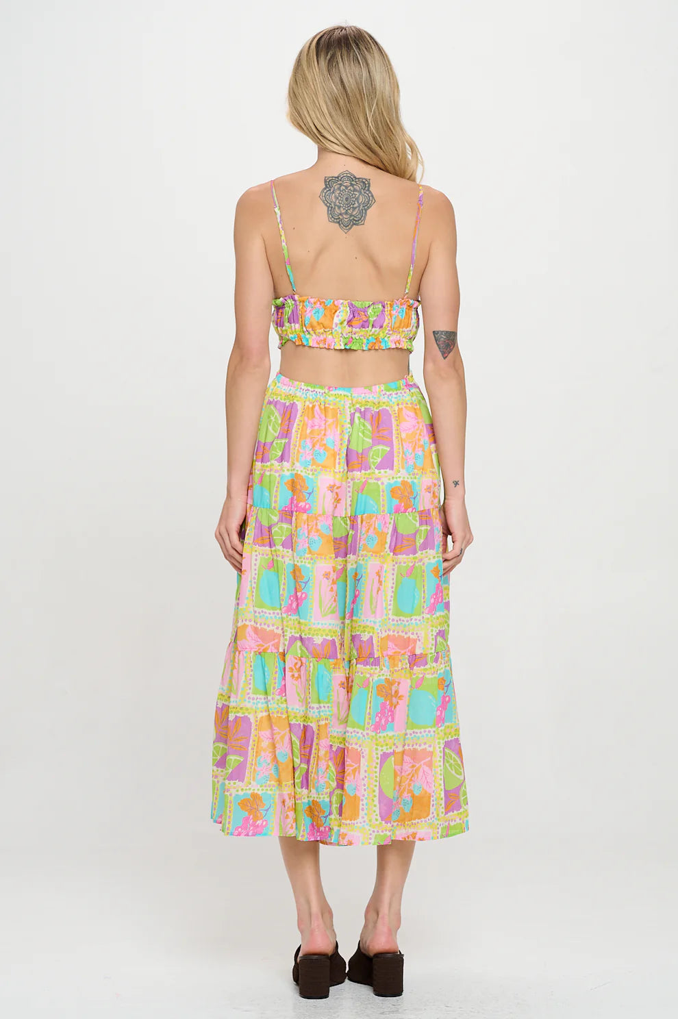 TROPICAL MOSAIC DRESS
