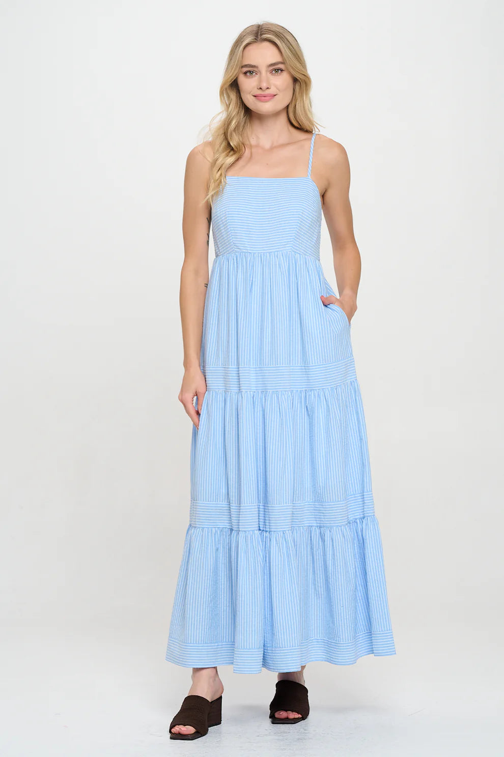 CERULEAN STRIPE DRESS