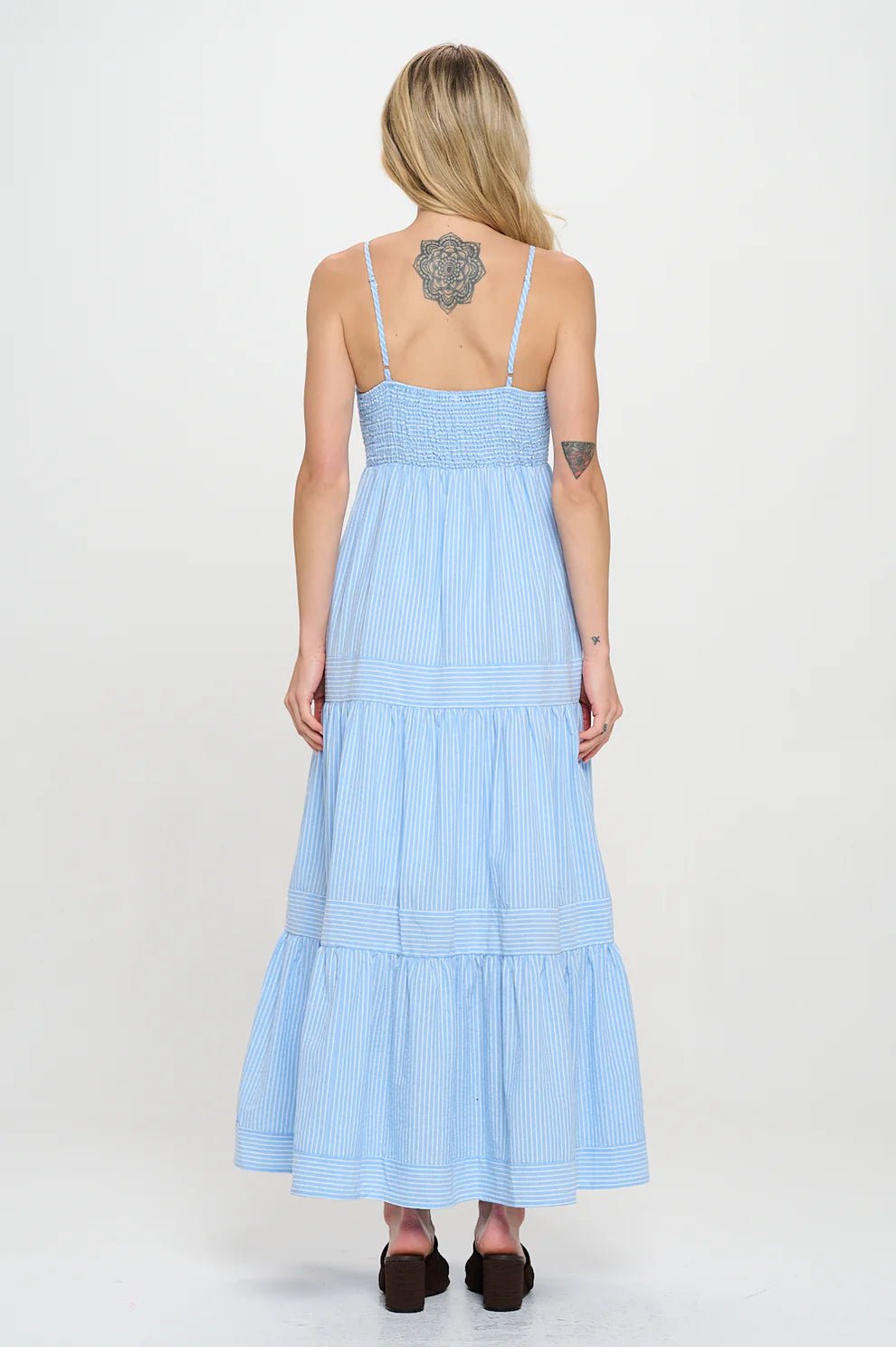 CERULEAN STRIPE DRESS