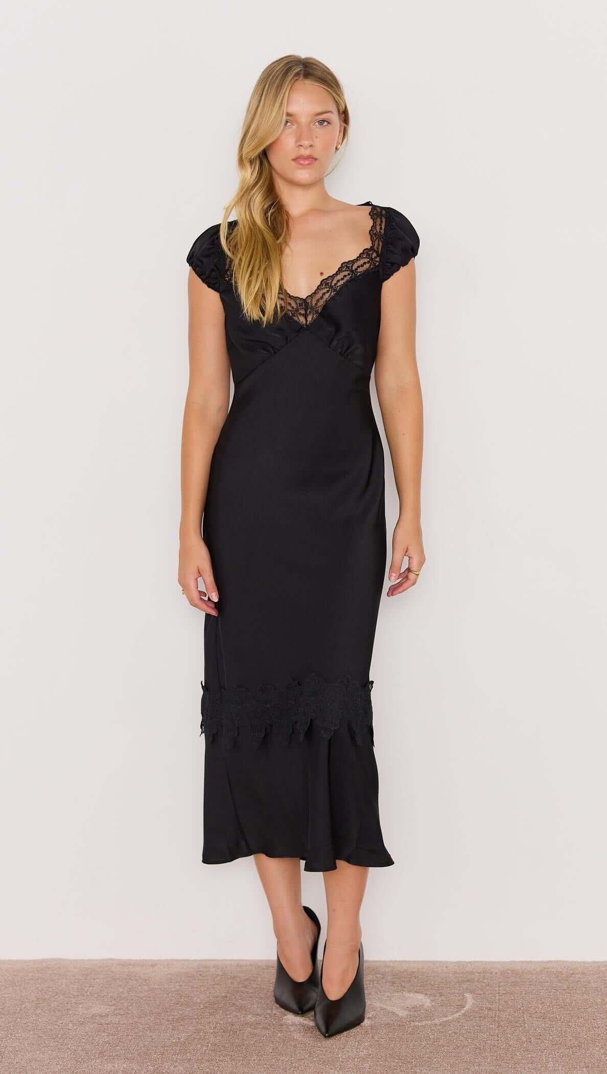 MOMENTO BIAS MIDI DRESS