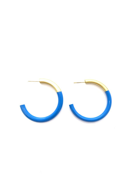 MEDIUM COLOR HORN HOOPS