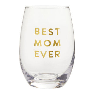 BEST MOM EVER WINEGLASS