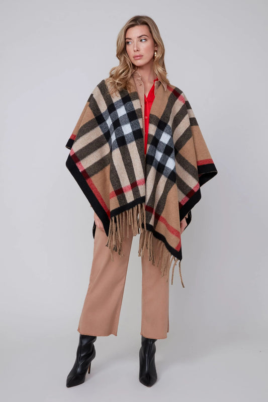 BURR PLAID WRAP R3921