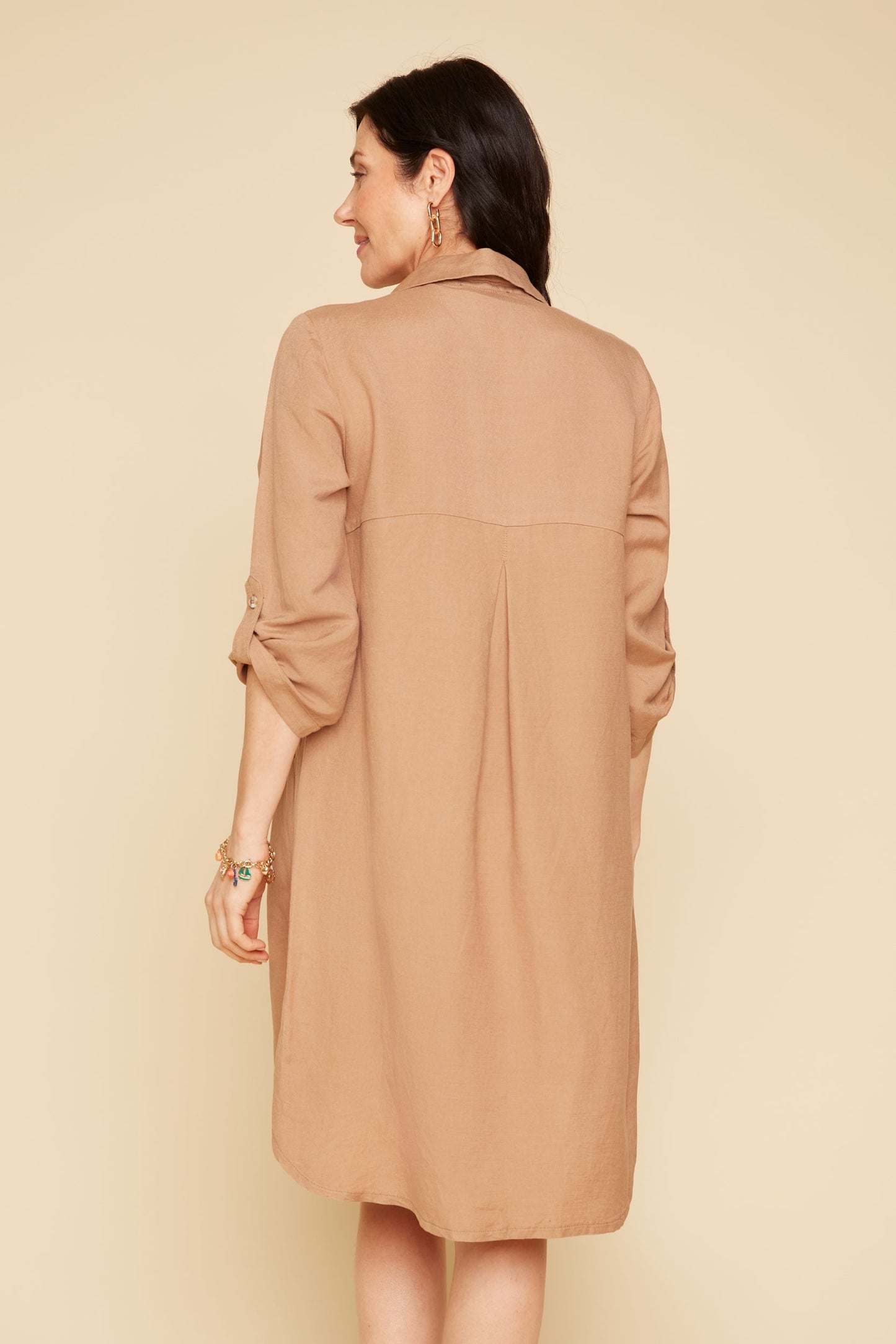 HONEY LINEN COTTON DRESS