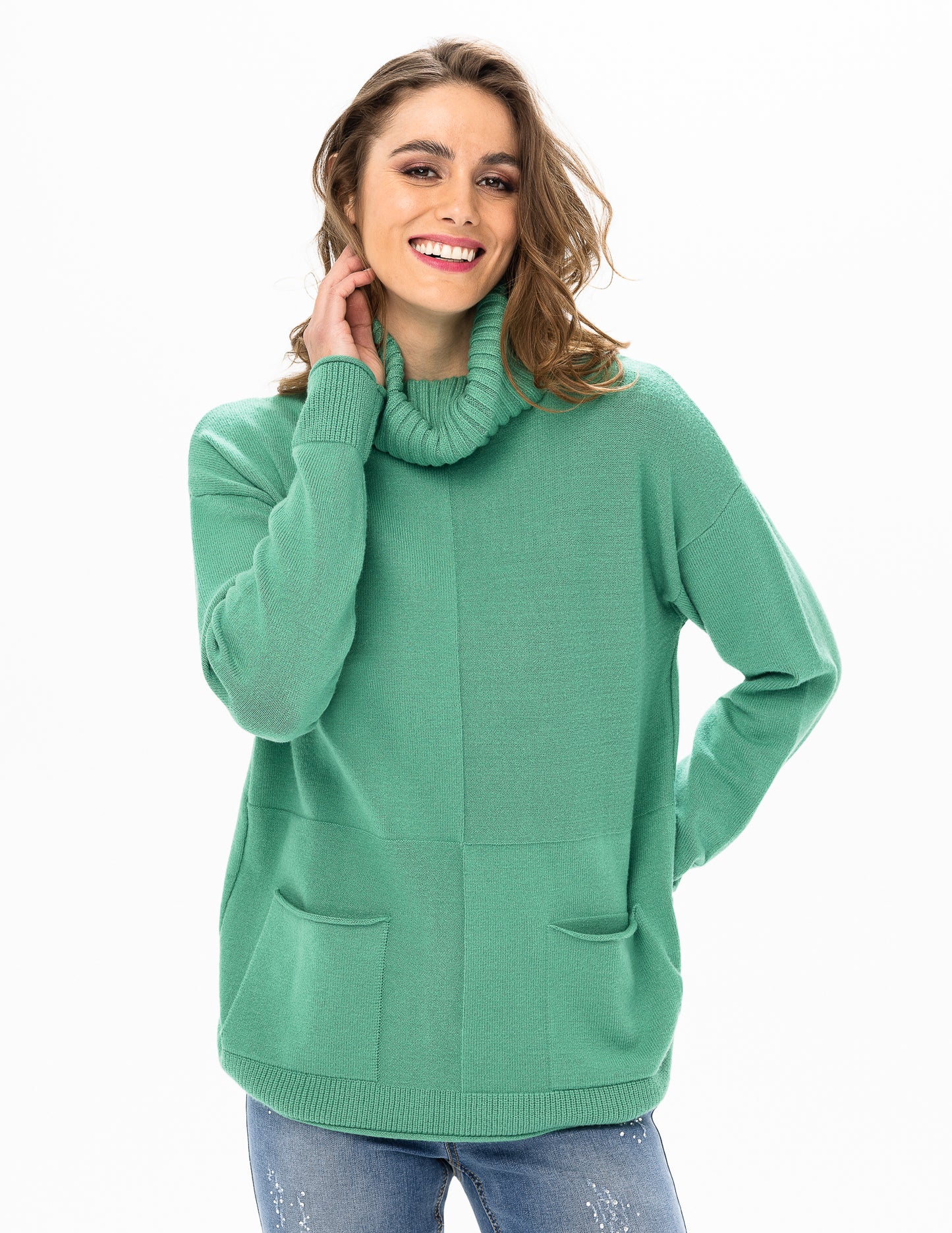 JEAN CROWL NECK SWEATER