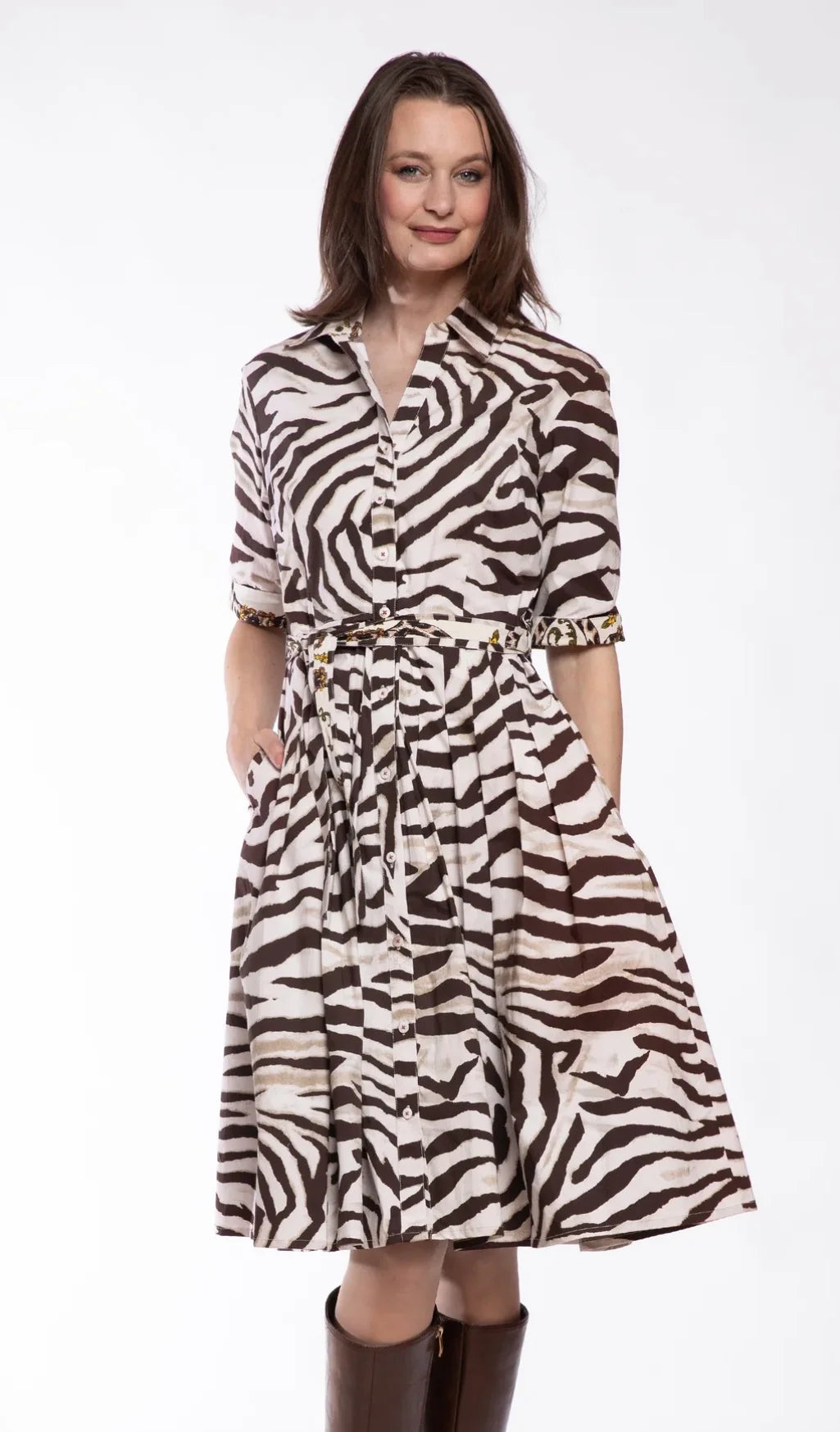 MRS MAISEL TIGER PRINT DRESS