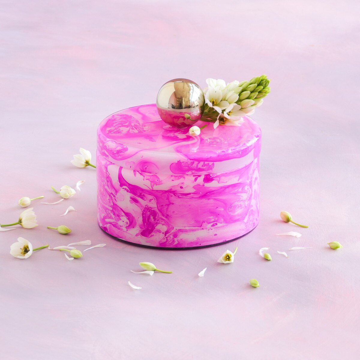 GLITTERVILLE XL MARBLE CANDLE