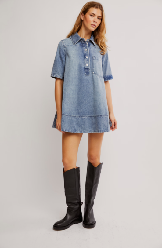 REMINO DENIM MIN DRESS