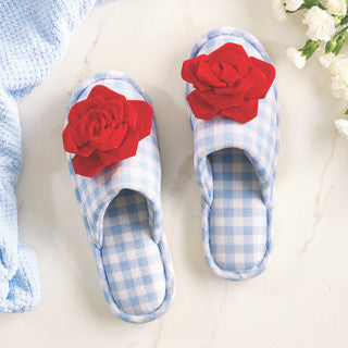 ROSETTE SLIPPERS