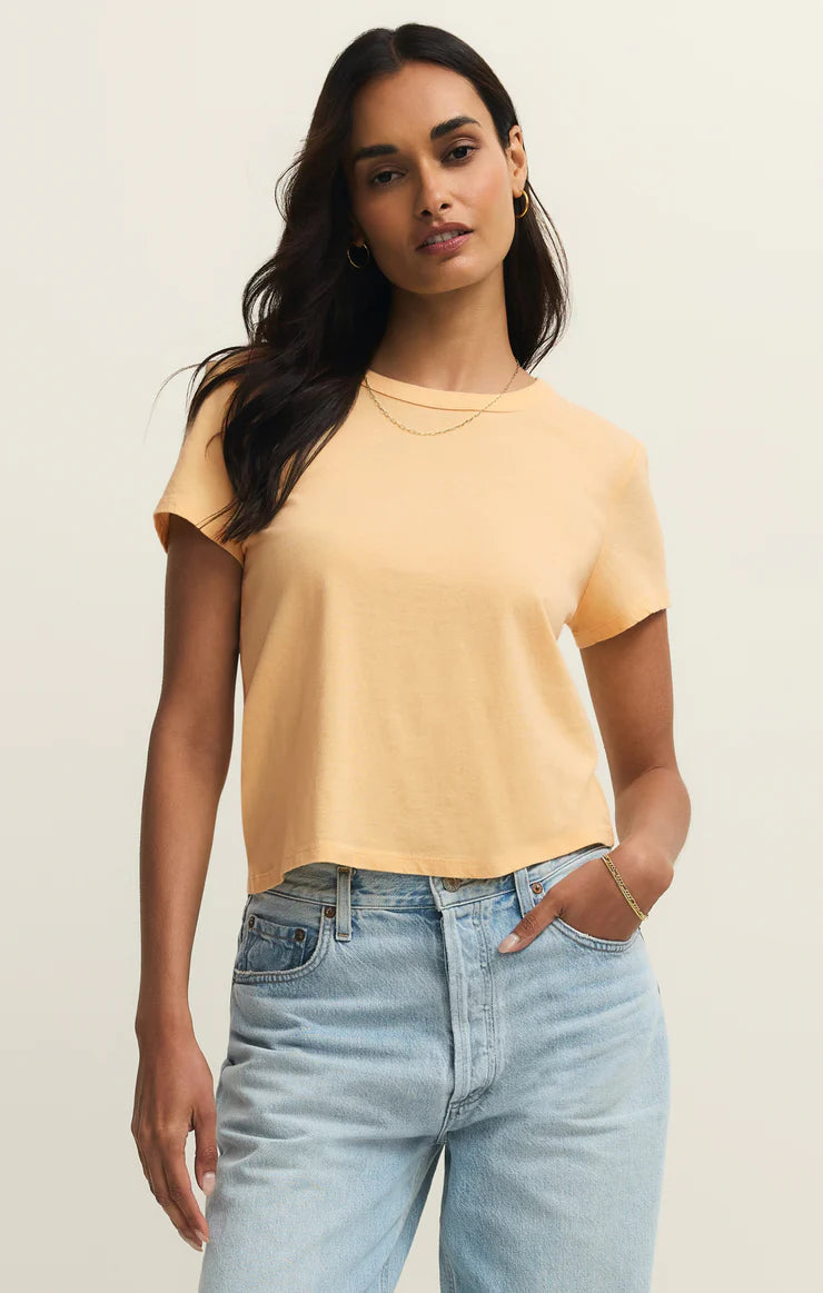 JUNIE TEE IN CUSTARD