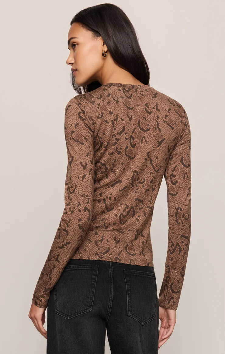 COCOA BEAN ONYX SNAKE TOP