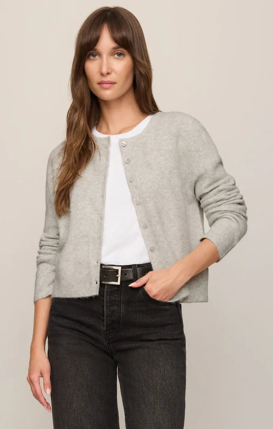 FEATHER GREY MEDINA CARDIGAN