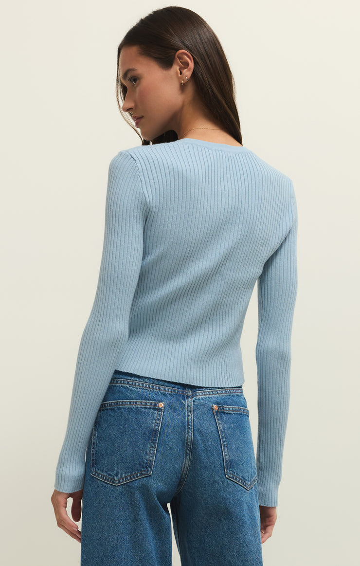 PATRICE RIB CARDIGAN COAST