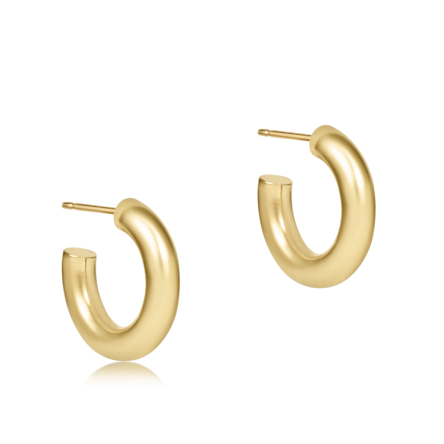 ROUND GOLD 0.5 POST 4MM HOOP
