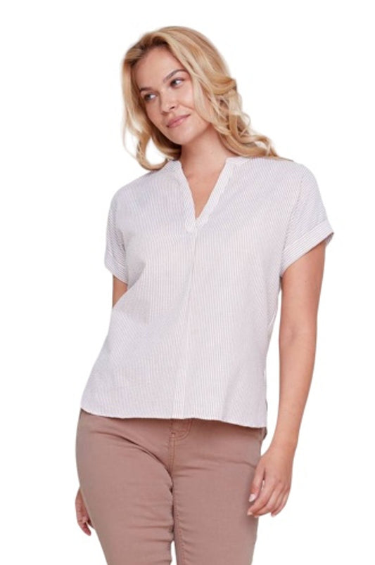 RENUAR CLASSIC SEERSUCKER TOP