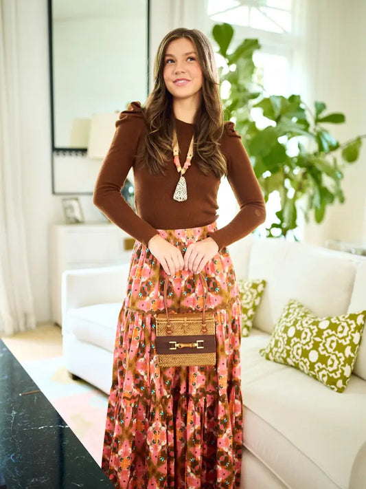 JESS TIRED MAXI SKIRT BY BROOKS AVE