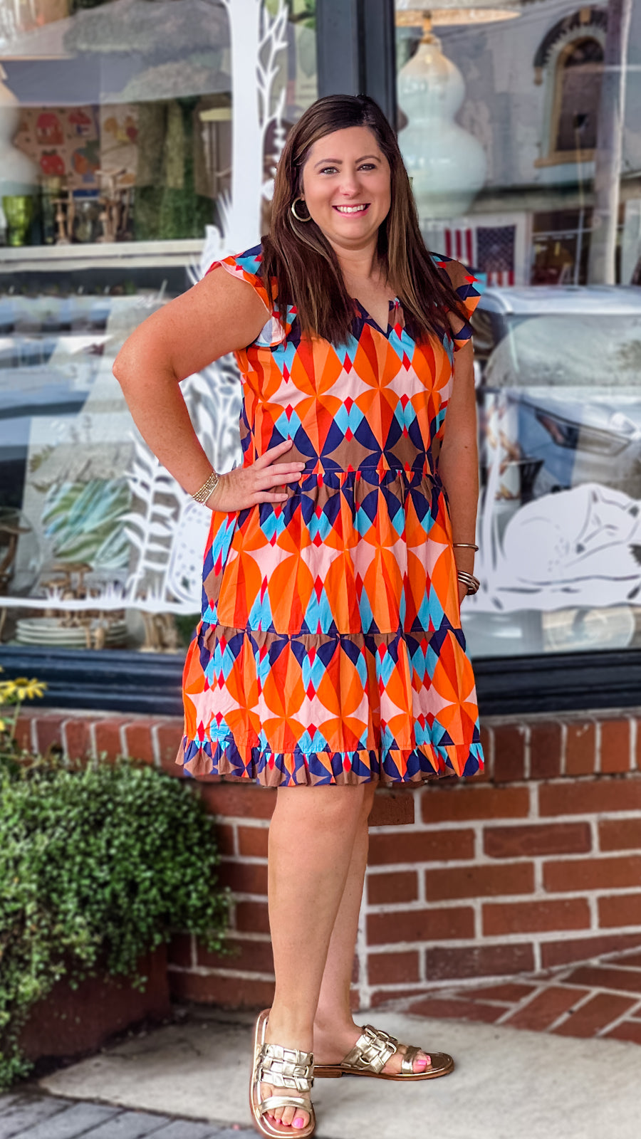 CHOLE FLAME DRESS