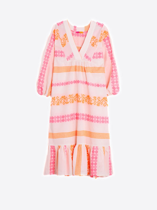 DRESS FABRIZIA MILOS WHITE NEON