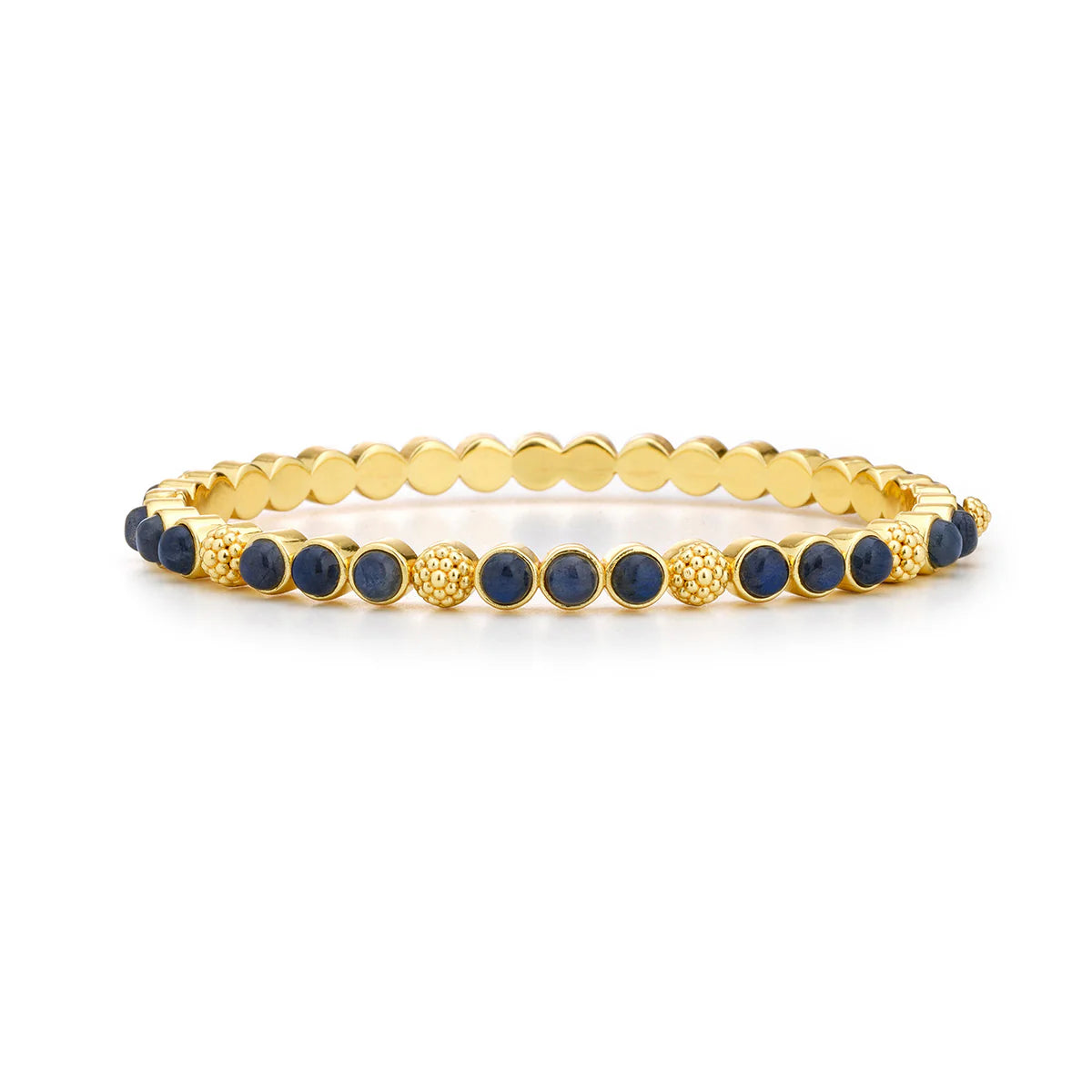 BERRY LABROADORITE SMALL HINGED BANGLE