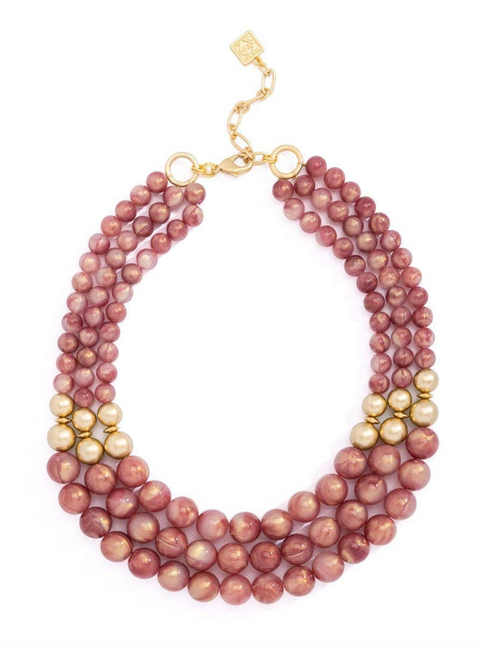 COLOR STRAND WITH GOLD BEADS