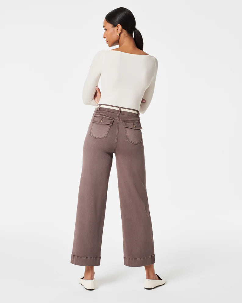 SPANX CROPPED TWILL PANT