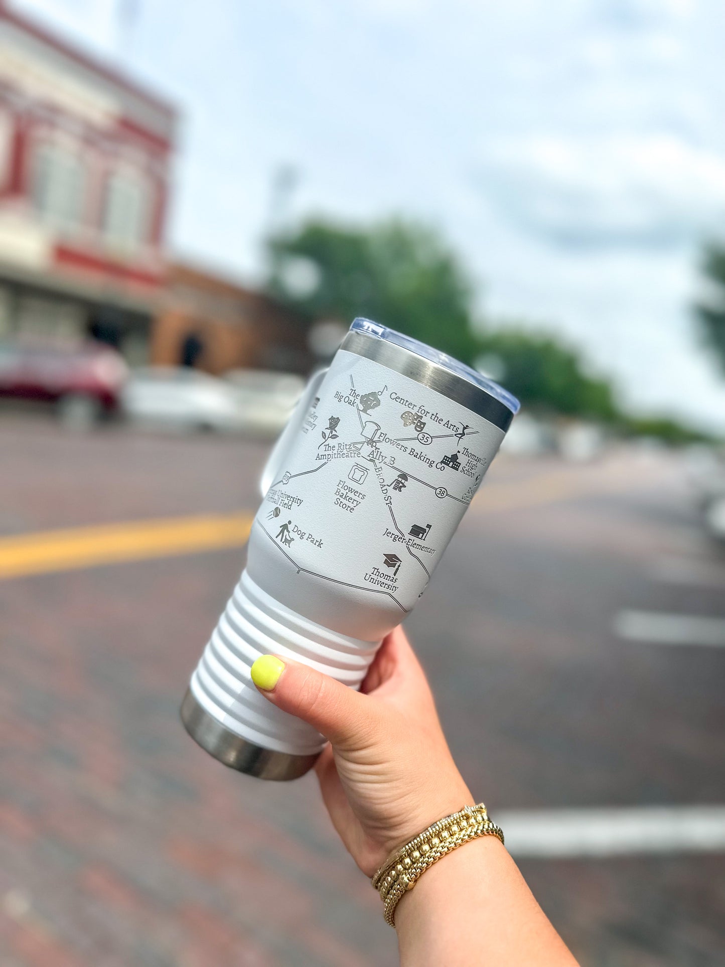 THOMASVILLE MAP TUMBLER