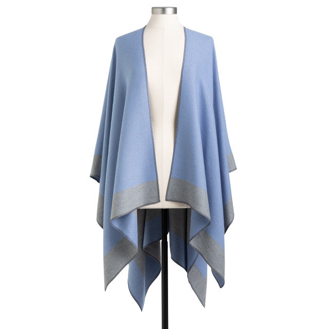 TWO TONE WRAP KIMONO