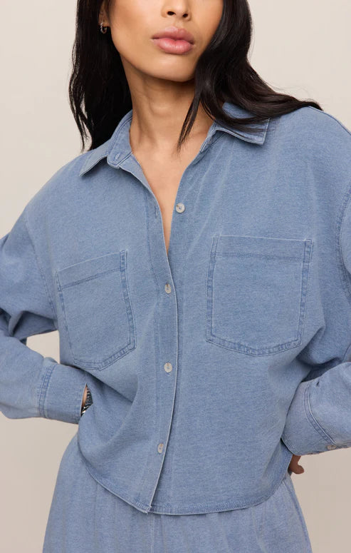 REESE DENIM BUTTON UP