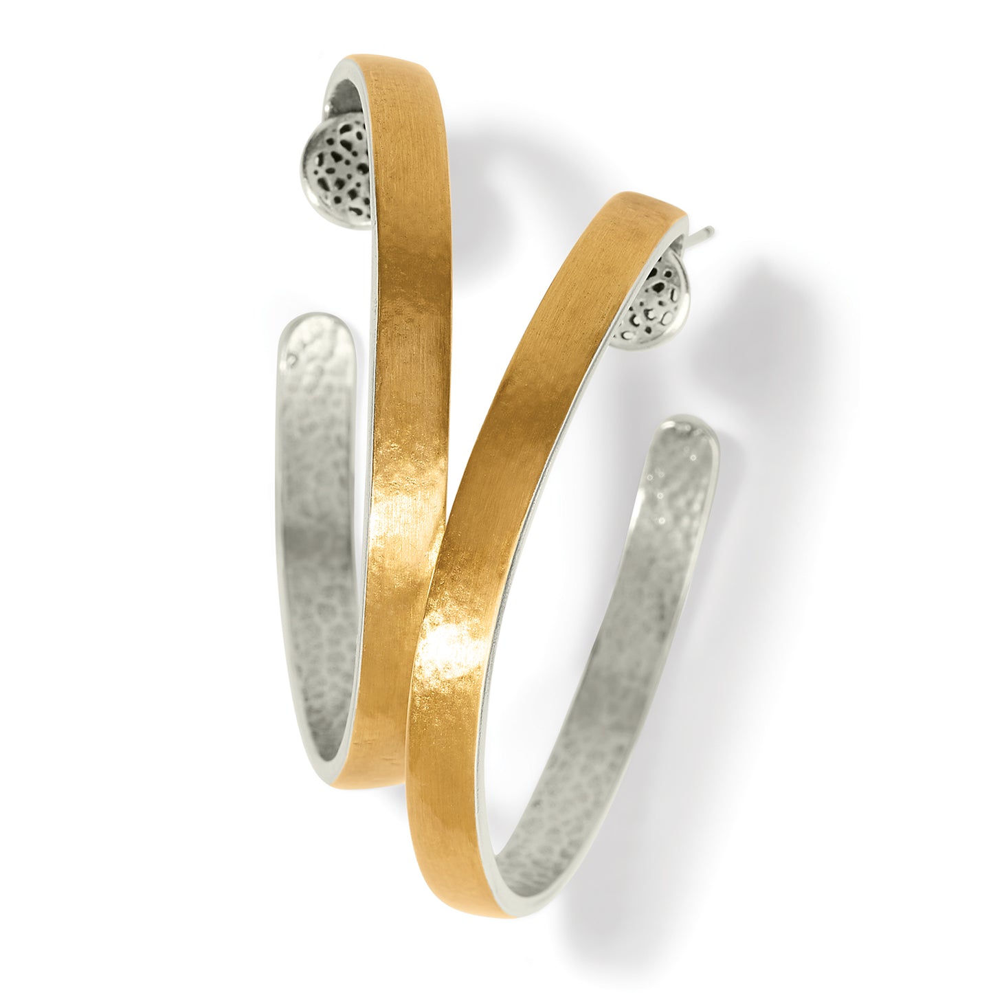GOLD FERRARA ENTRATA MEDIUM HOOP