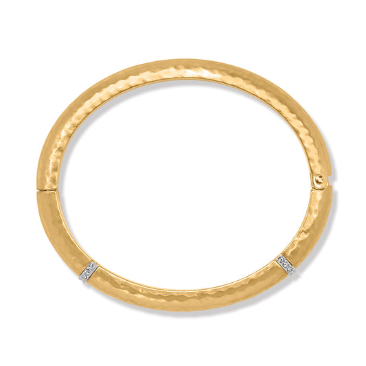 MERIDIAN GEO HINGED BANGLE