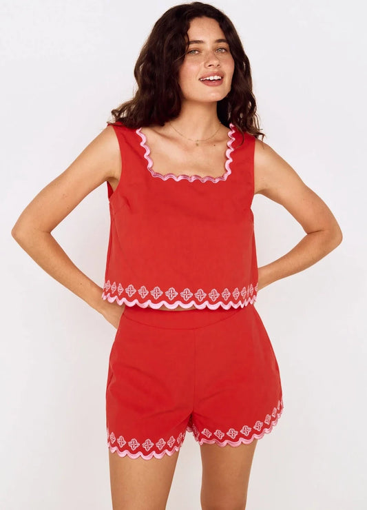 AMAYA EMBROIDERED SET