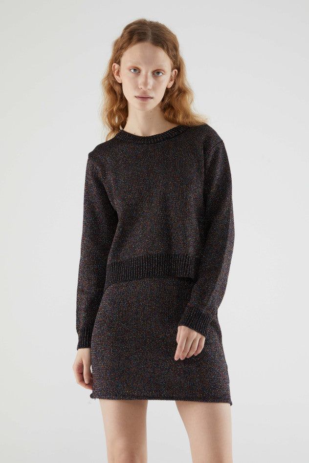 LUREX KNIT SKIRT