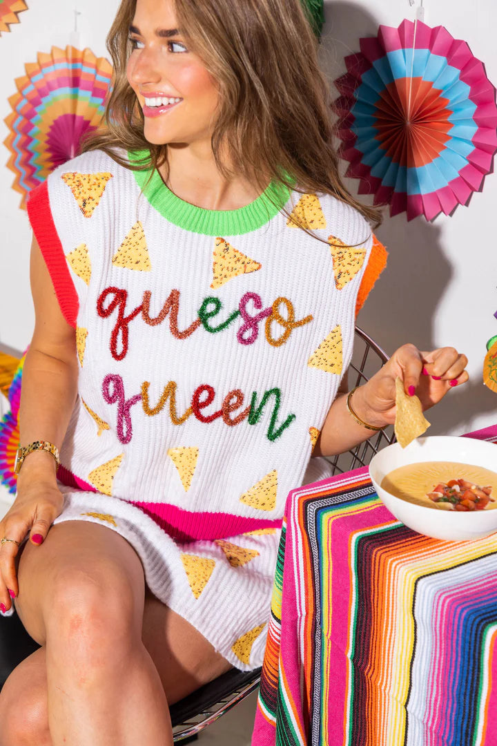 QUESO QUEEN SWEATER SKIRT