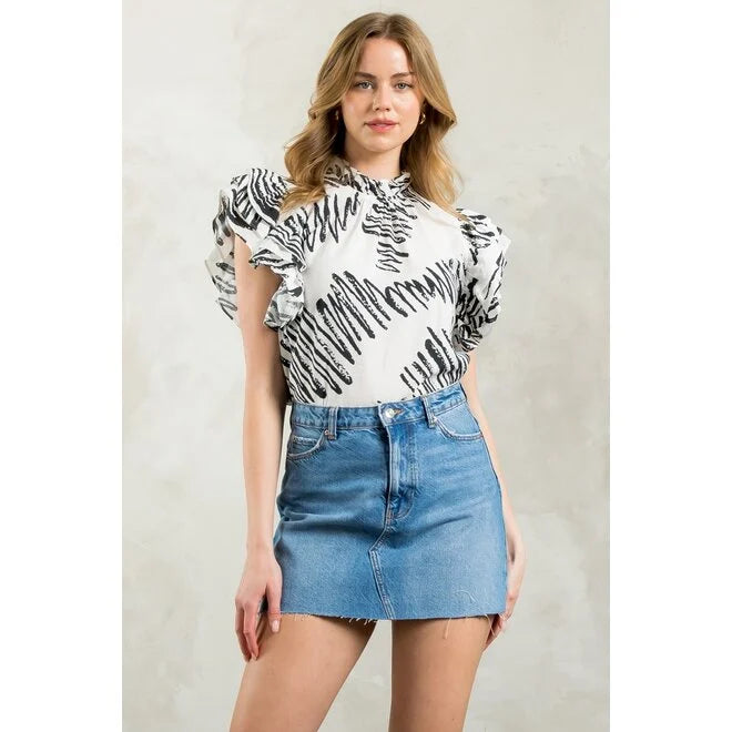 ZIGGY FLUTTER TOP