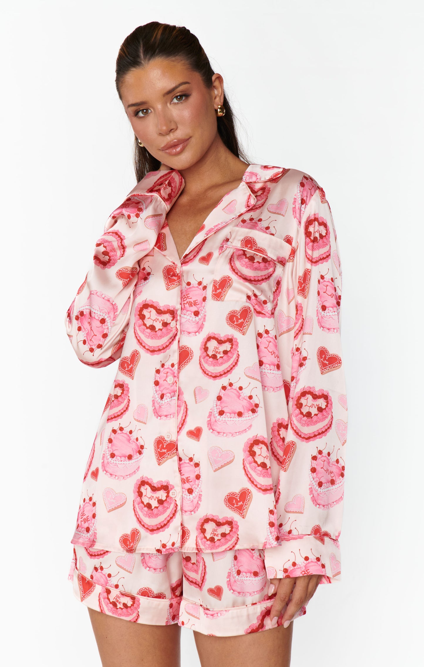 HEART MUMU PJ SET