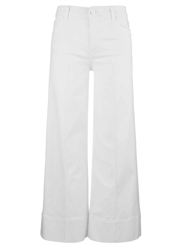 MEG HIGH RISE PIN TUCK WHITE JEANS