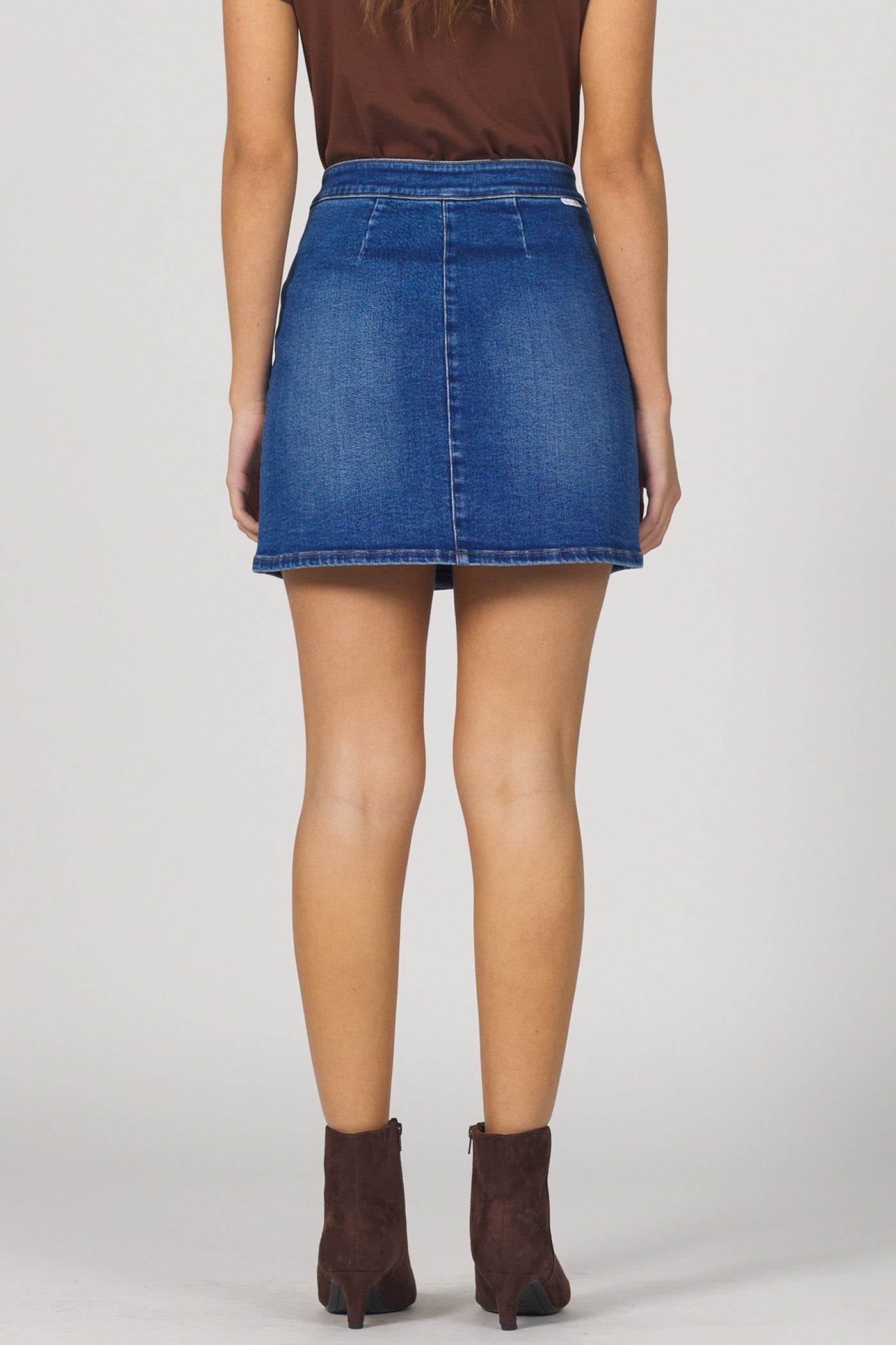 QUINN BUTTON DOWN SKIRT
