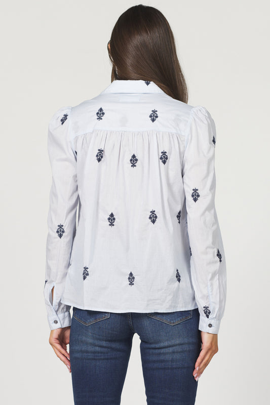 MILKY BLUE NASRIN TOP