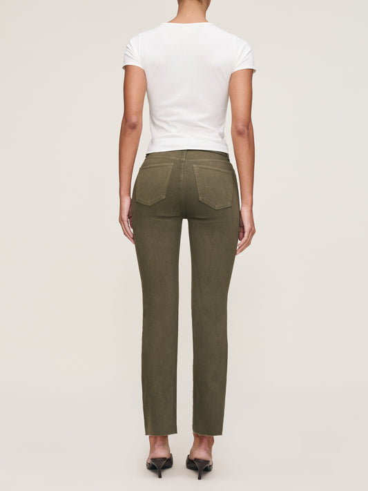 TRELLIS MARA STRAIGHT GREEN DENIM