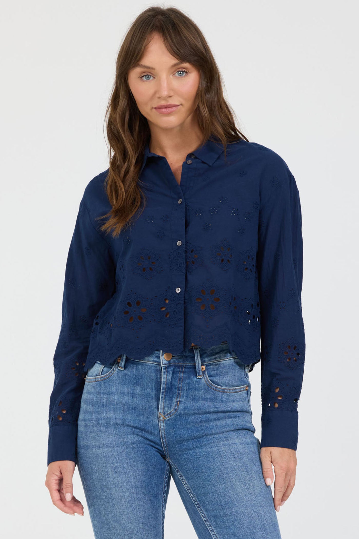 MIRIANDA EYELET TOP