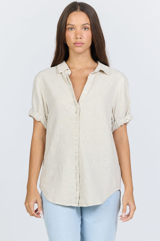 TAUPE BROWN BENNING TOP