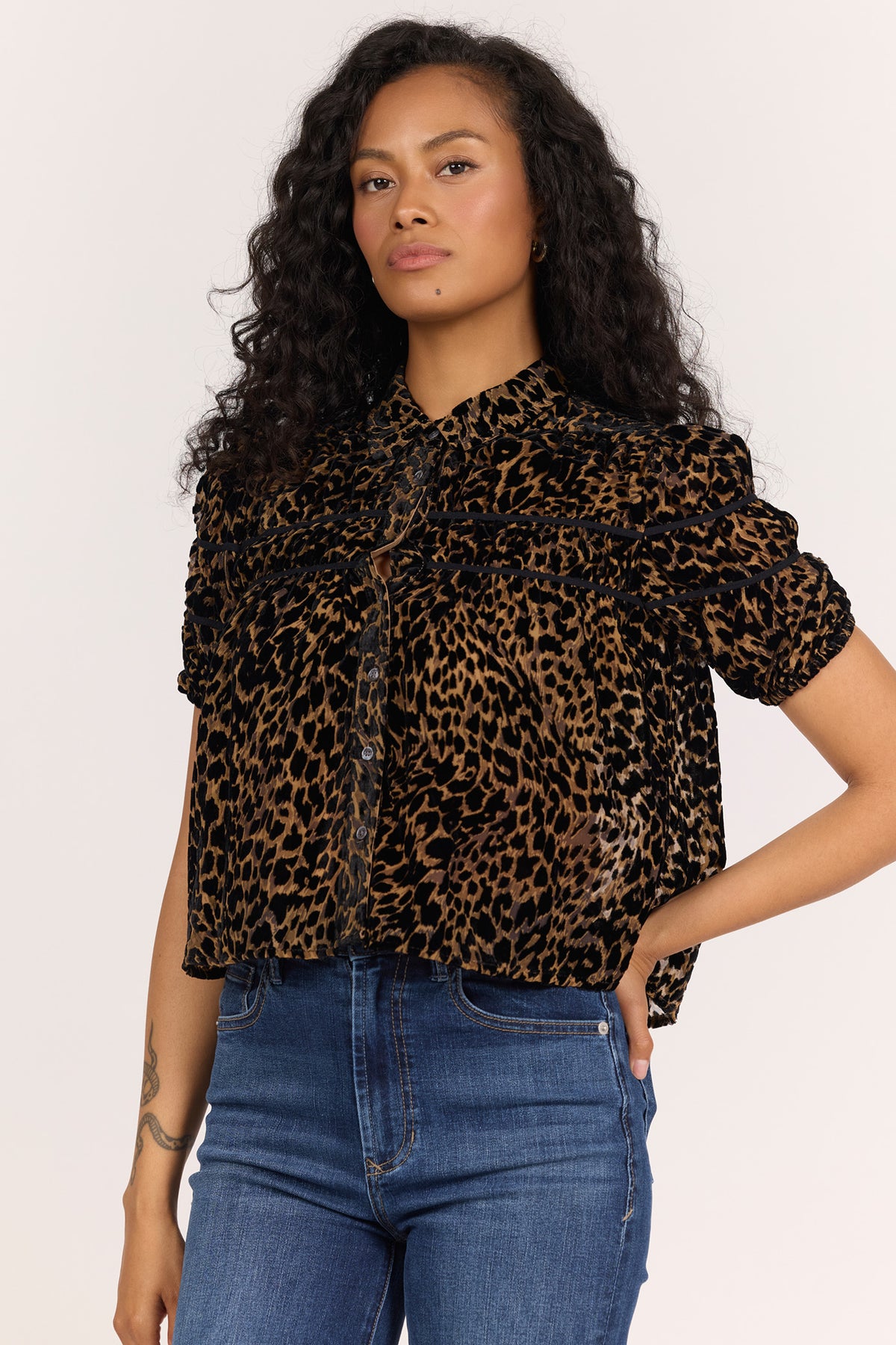 NOIR PANTHERA LILANI TOP