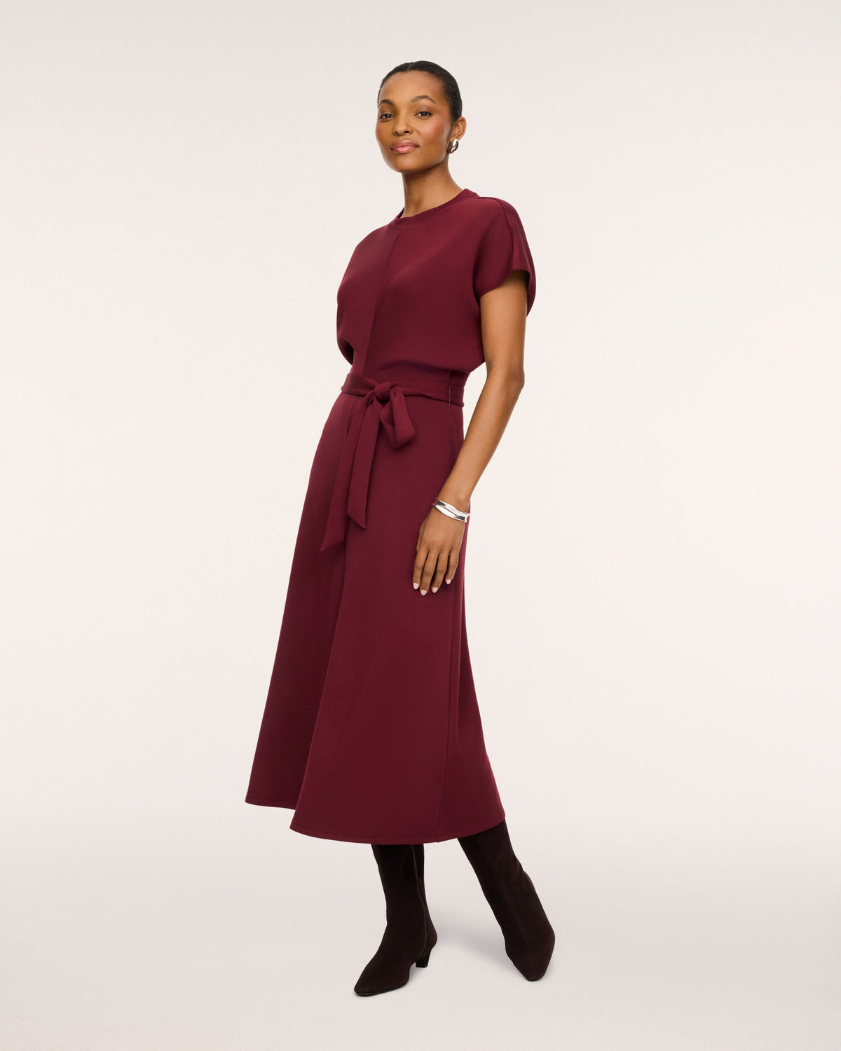 SPANX DRAPED MAXI DRESS