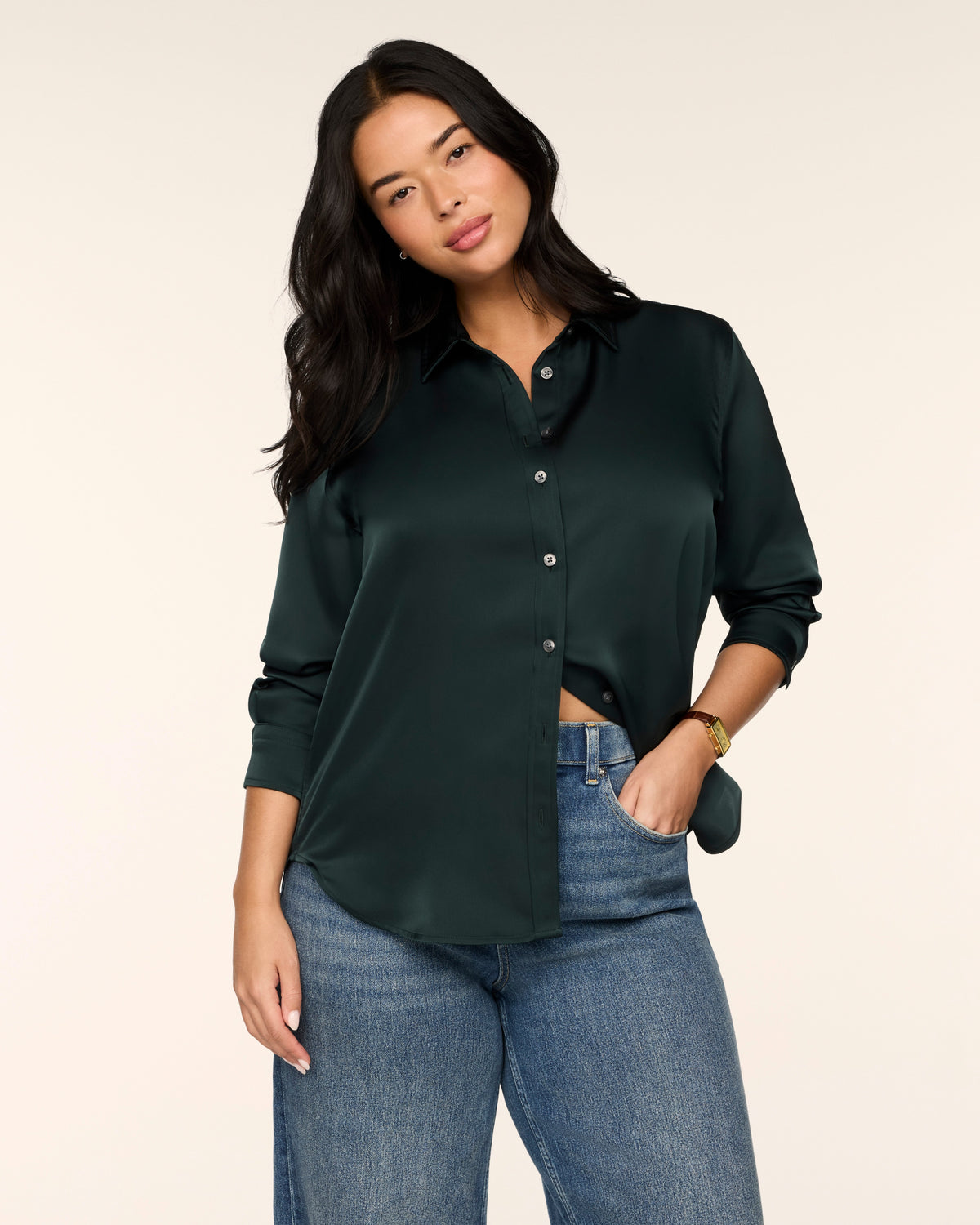 SPANX SILKY SMOOTH BUTTON DOWN